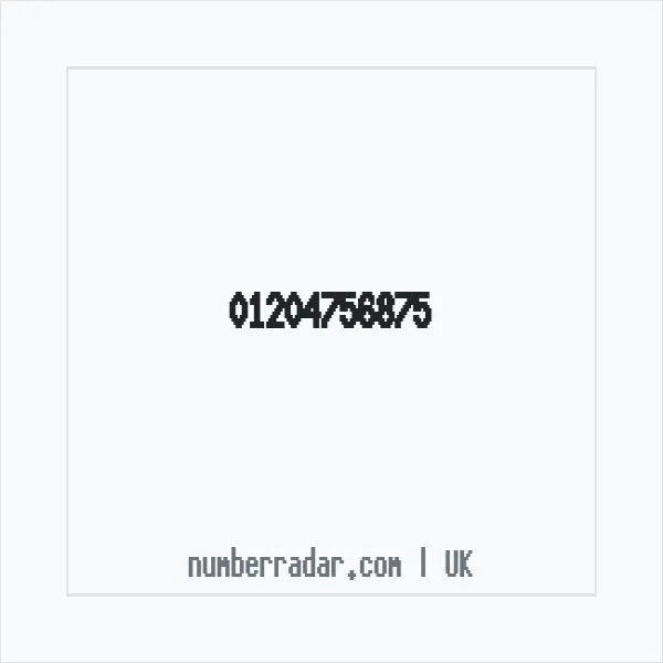Reverse number check for +44 1204 756875 — who called me?