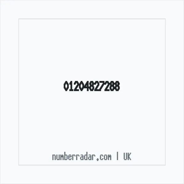 Reverse number check for +44 1204 827288 — who called me?
