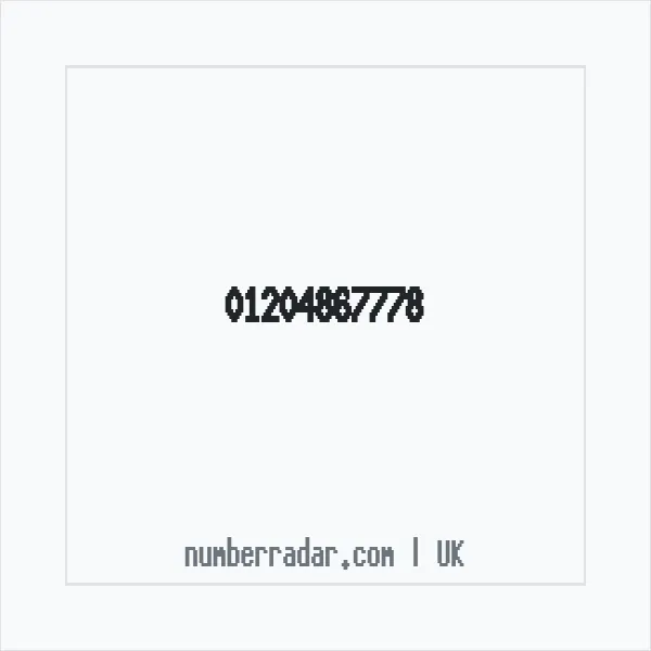 Reverse number check for +44 1204 867778 — who called me?