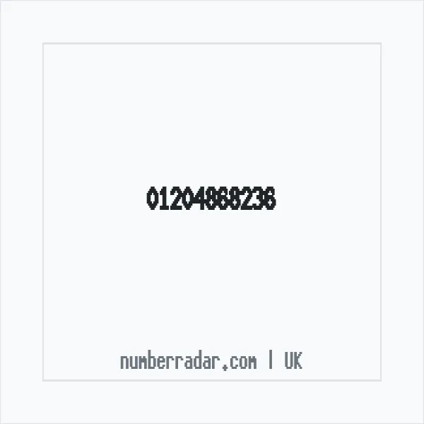 Reverse number check for +44 1204 868236 — who called me?