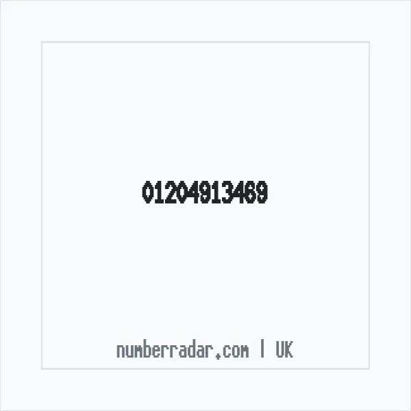 Reverse number check for +44 1204 913469 — who called me?