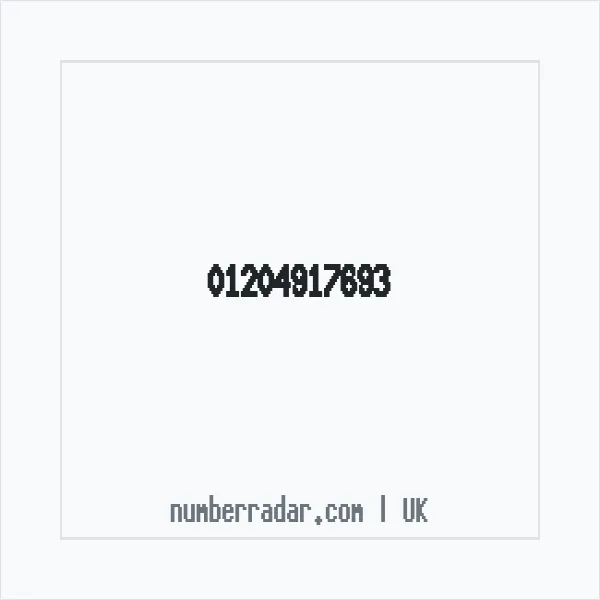 Reverse number check for +44 1204 917693 — who called me?