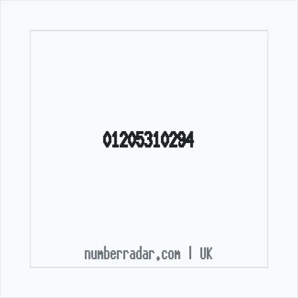 Reverse number check for +44 1205 310294 — who called me?