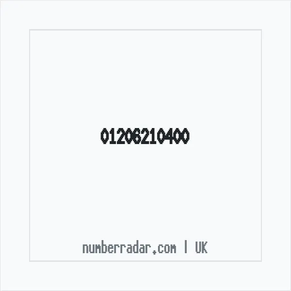 Reverse number check for +44 1206 210400 — who called me?