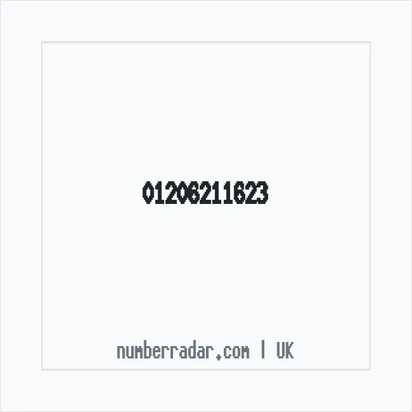Reverse number check for +44 1206 211623 — who called me?