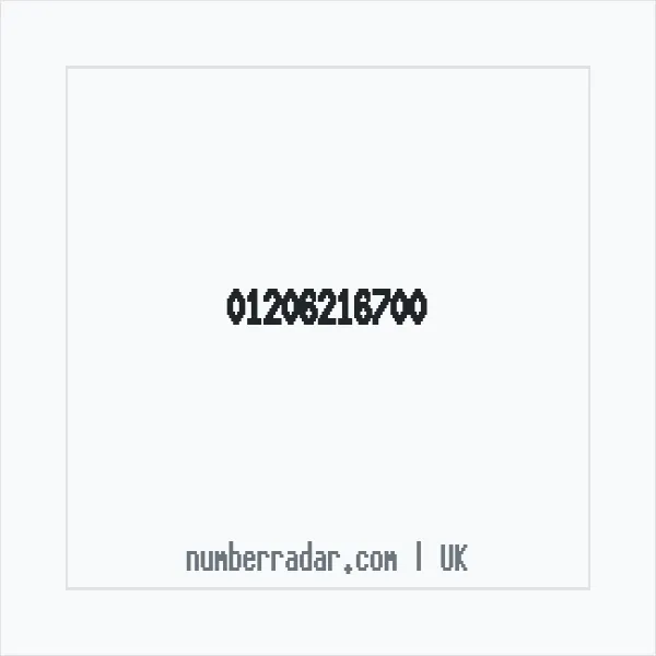 Reverse number check for +44 1206 216700 — who called me?