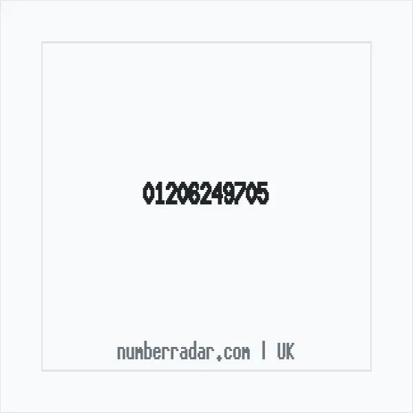Reverse number check for +44 1206 249705 — who called me?