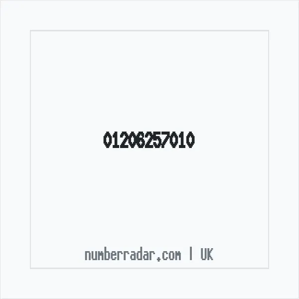 Reverse number check for +44 1206 257010 — who called me?