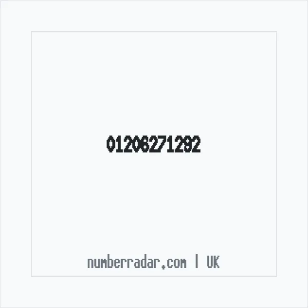 Reverse number check for +44 1206 271292 — who called me?
