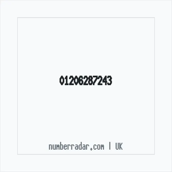 Reverse number check for +44 1206 287243 — who called me?