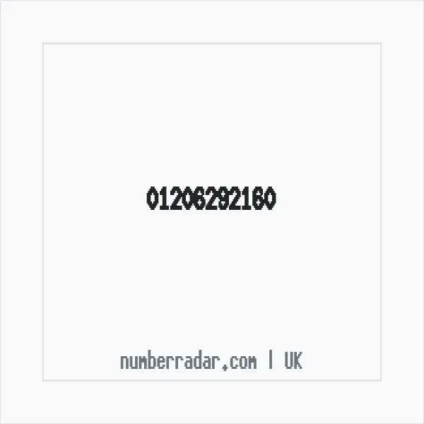 Reverse number check for +44 1206 292160 — who called me?
