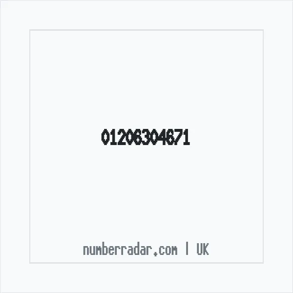 Reverse number check for +44 1206 304671 — who called me?