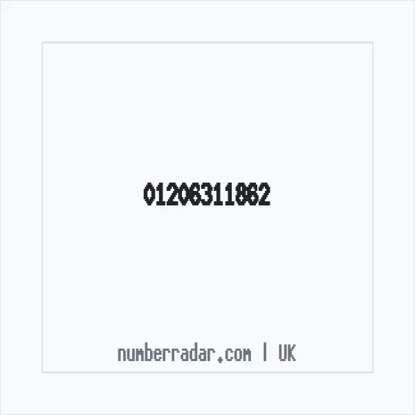 Reverse number check for +44 1206 311862 — who called me?
