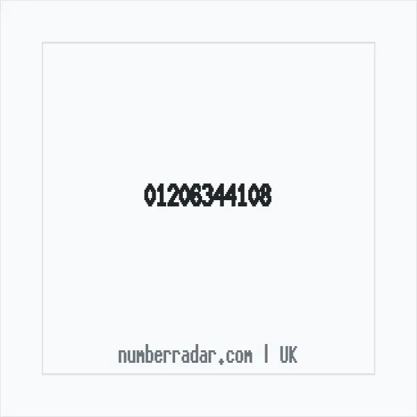 Reverse number check for +44 1206 344108 — who called me?
