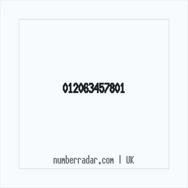 Reverse number check for +44 (1206) 345-780 — who called me?