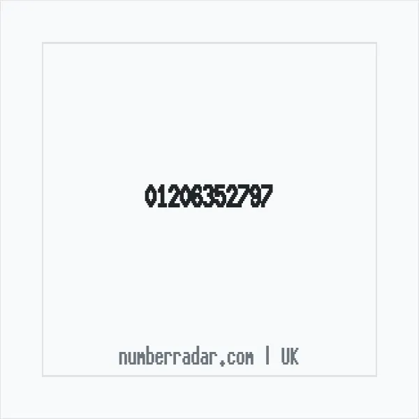 Reverse number check for +44 1206 352797 — who called me?