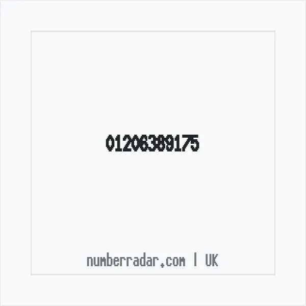 Reverse number check for +44 1206 389175 — who called me?