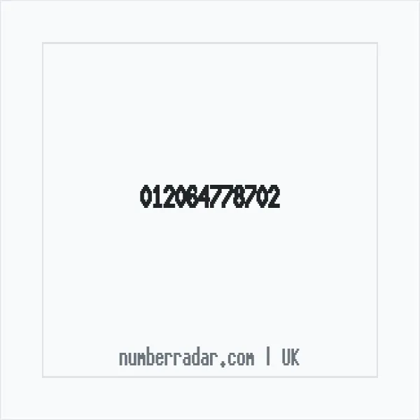 Reverse number check for +44 (1206) 477-870 — who called me?