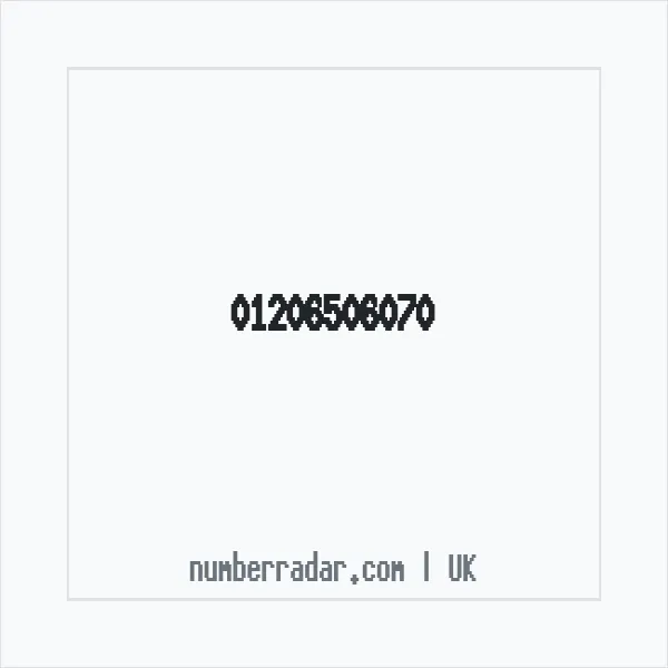 Reverse number check for +44 1206 506070 — who called me?