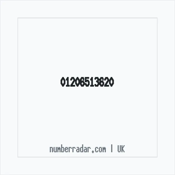 Reverse number check for +44 1206 513620 — who called me?