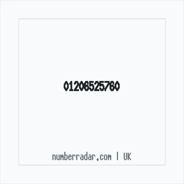 Reverse number check for +44 1206 525760 — who called me?