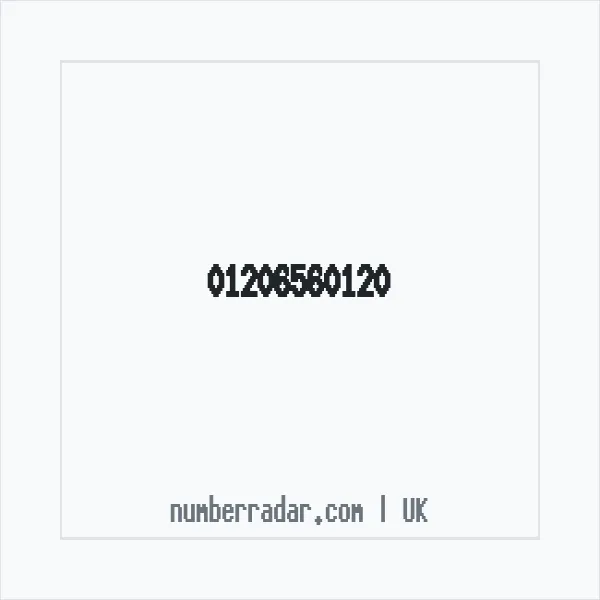Reverse number check for +44 1206 560120 — who called me?