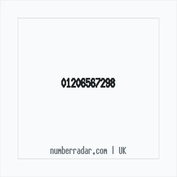 Reverse number check for +44 1206 567298 — who called me?