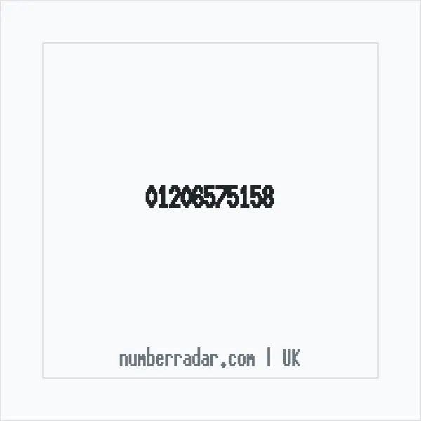 Reverse number check for +44 1206 575158 — who called me?