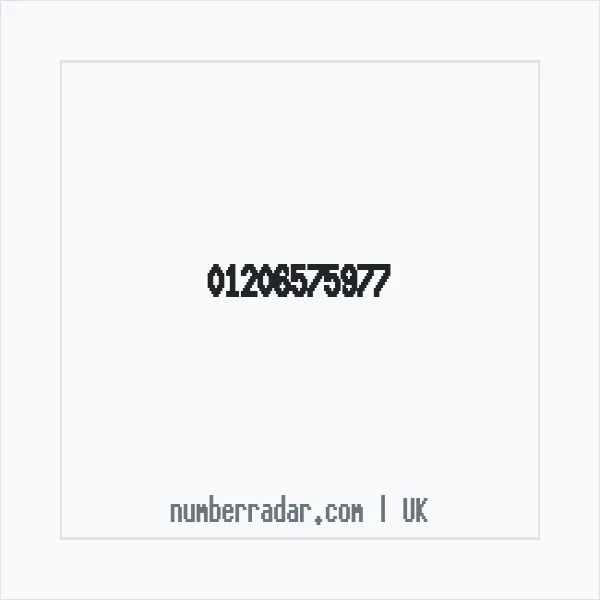 Reverse number check for +44 1206 575977 — who called me?