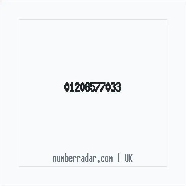 Reverse number check for +44 1206 577033 — who called me?