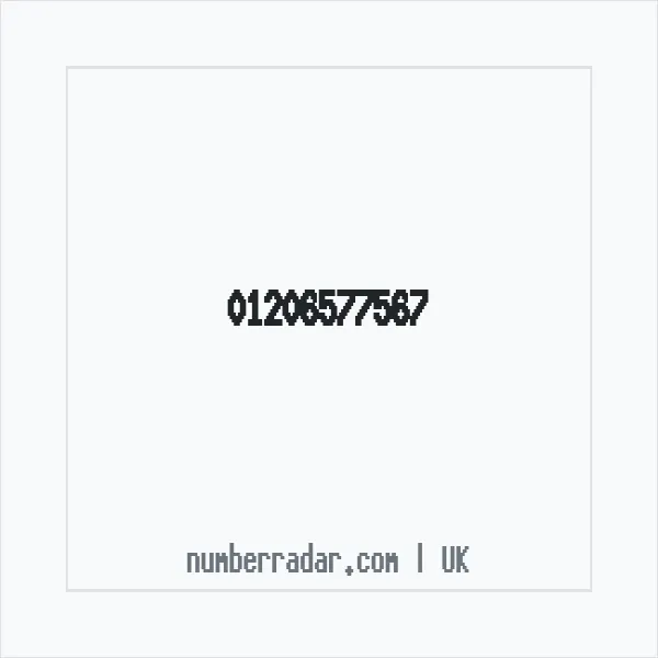 Reverse number check for +44 1206 577567 — who called me?
