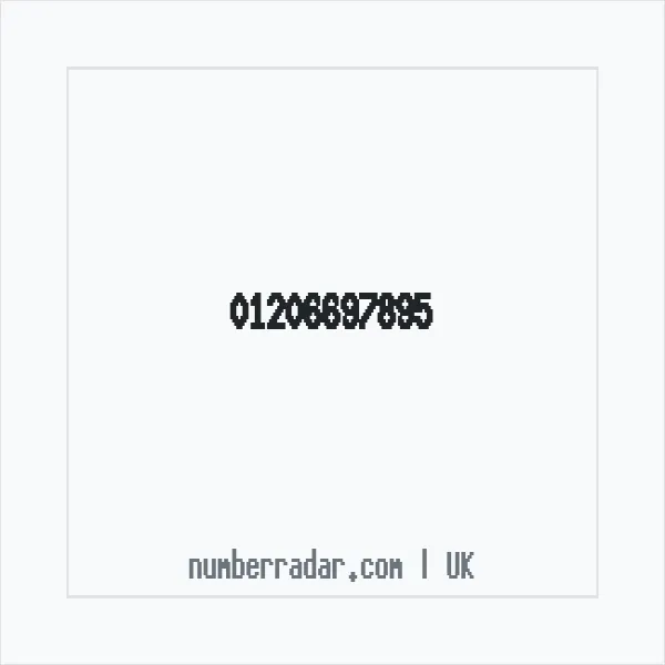 Reverse number check for +44 1206 697895 — who called me?