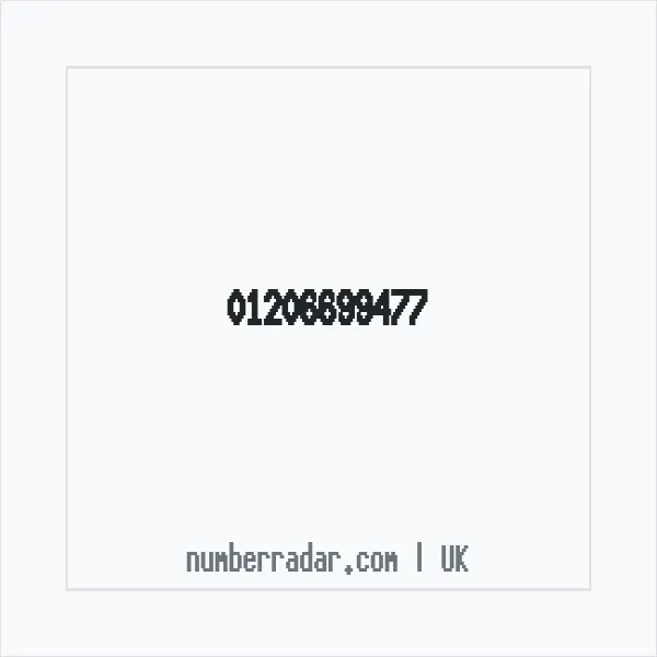 Reverse number check for +44 1206 699477 — who called me?