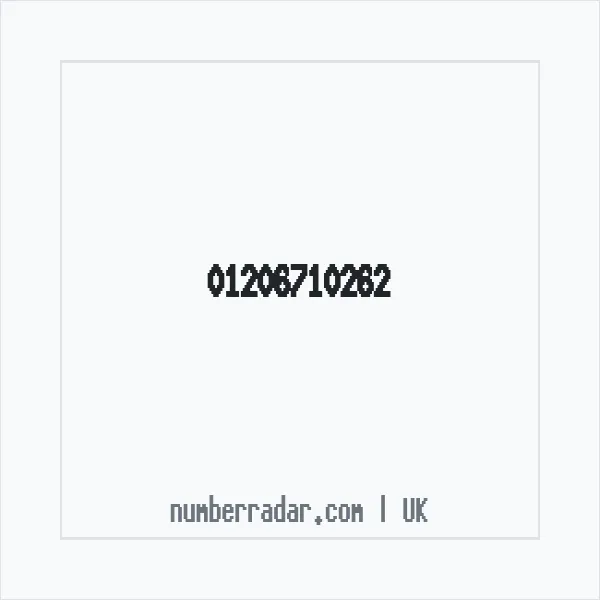 Reverse number check for +44 1206 710262 — who called me?