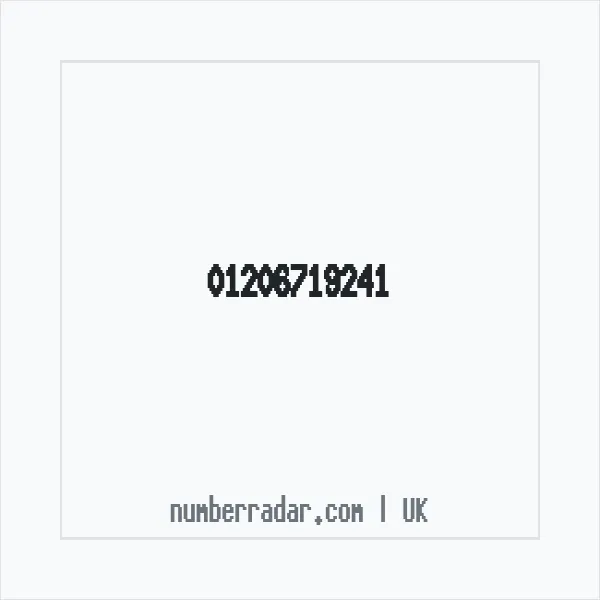 Reverse number check for +44 1206 719241 — who called me?