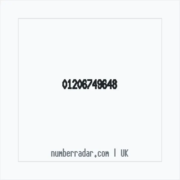 Reverse number check for +44 1206 749648 — who called me?