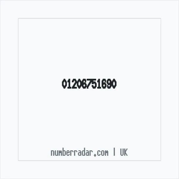 Reverse number check for +44 1206 751690 — who called me?
