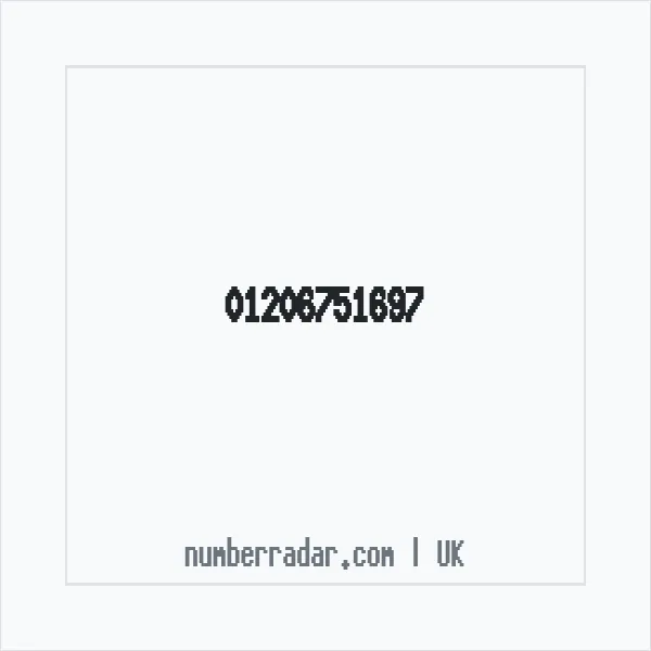 Reverse number check for +44 1206 751697 — who called me?