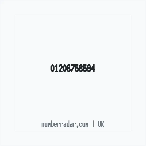 Reverse number check for +44 1206 758594 — who called me?