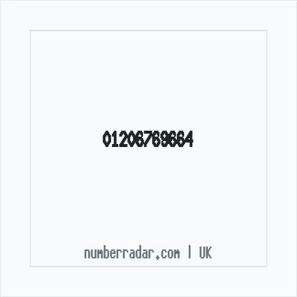 Reverse number check for +44 1206 769664 — who called me?