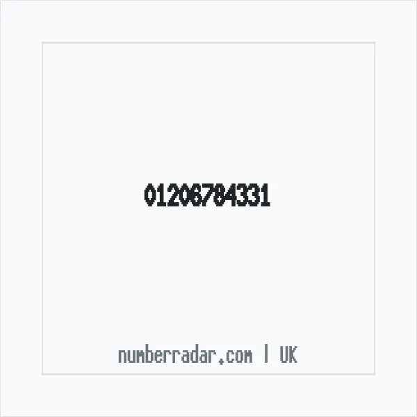 Reverse number check for +44 1206 784331 — who called me?