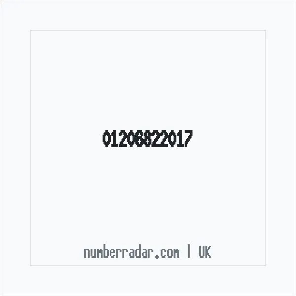 Reverse number check for +44 1206 822017 — who called me?