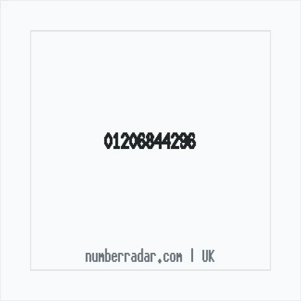 Reverse number check for +44 1206 844296 — who called me?