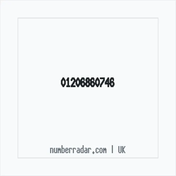 Reverse number check for +44 1206 860746 — who called me?