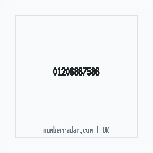 Reverse number check for +44 1206 867586 — who called me?