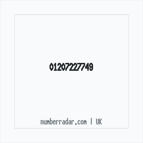 Reverse number check for +44 1207 227749 — who called me?