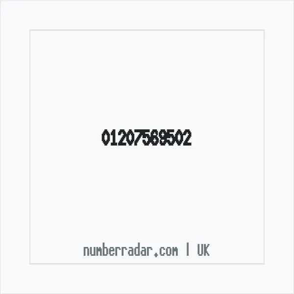 Reverse number check for +44 1207 569502 — who called me?