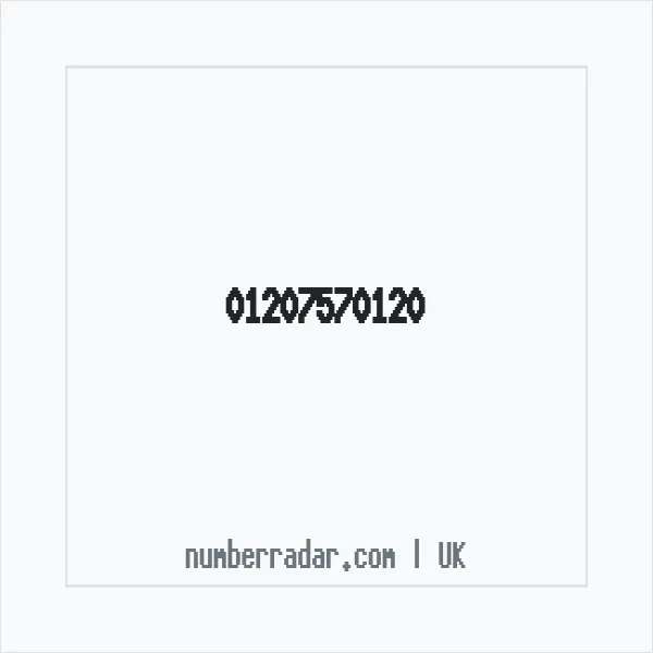 Reverse number check for +44 1207 570120 — who called me?
