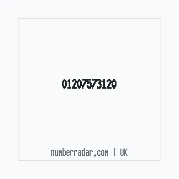 Reverse number check for +44 1207 573120 — who called me?