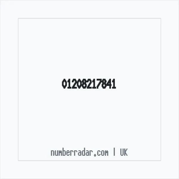 Reverse number check for +44 1208 217841 — who called me?